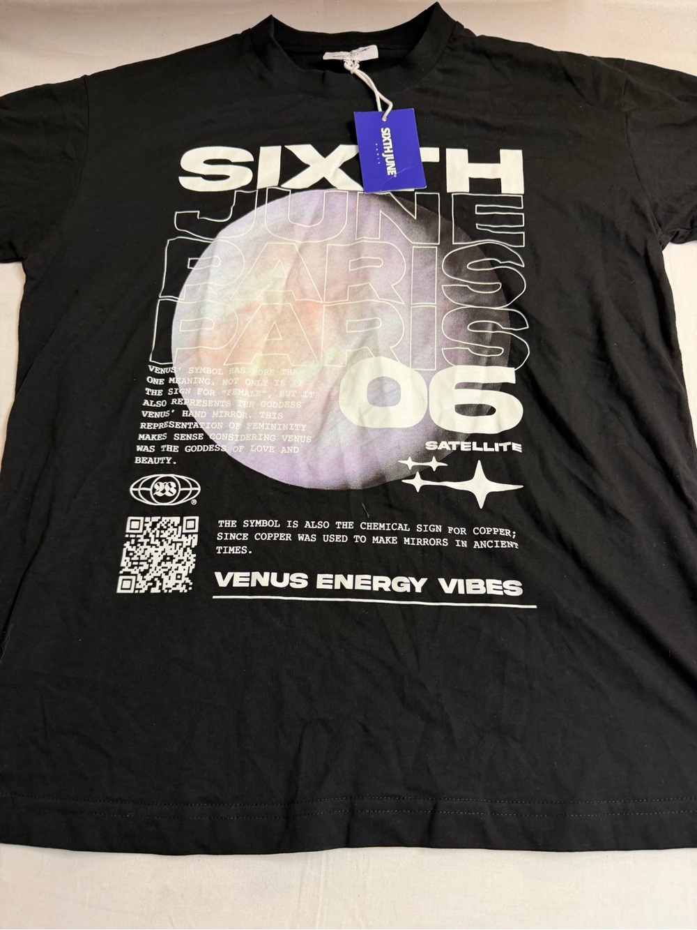 Black Graphic Tee - Venus Energy Vibes